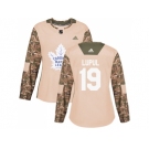 Women Adidas Toronto Maple Leafs #19 Joffrey Lupul Camo Authentic 2017 Veterans Day Stitched NHL Jersey