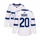 Women Adidas Toronto Maple Leafs #20 Dominic Moore Authentic White 2018 Stadium Series NHL Jersey