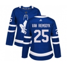 Women Adidas Toronto Maple Leafs #25 James Van Riemsdyk Authentic Royal Blue Home NHL Jersey