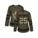 Women Adidas Toronto Maple Leafs #25 James Van Riemsdyk Green Salute to Service Stitched NHL Jersey