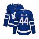 Women Adidas Toronto Maple Leafs #44 Morgan Rielly Authentic Royal Blue Home NHL Jersey