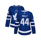 Women Adidas Toronto Maple Leafs #44 Morgan Rielly Blue Home Authentic Stitched NHL Jersey