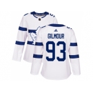 Women Adidas Toronto Maple Leafs #93 Doug Gilmour White Authentic 2018 Stadium Series Stitched NHL Jersey