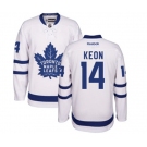 Women Reebok Toronto Maple Leafs #14 Dave Keon Authentic White Away NHL Jersey