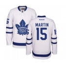 Women Reebok Toronto Maple Leafs #15 Matt Martin Authentic White Away NHL Jersey