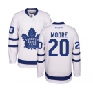 Women Reebok Toronto Maple Leafs #20 Dominic Moore Authentic White Away NHL Jersey