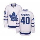 Women Reebok Toronto Maple Leafs #40 Garret Sparks Authentic White Away NHL Jersey