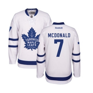 Women Reebok Toronto Maple Leafs #7 Lanny McDonald Authentic White Away NHL Jersey