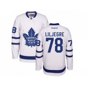 Women Reebok Toronto Maple Leafs #78 Timothy Liljegren Authentic White Away NHL Jersey