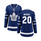 Women Toronto Maple Leafs #20 Dominic Moore Fanatics Branded Royal Blue Home Breakaway NHL Jersey