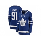 Women Toronto Maple Leafs #91 John Tavares Branded Blue Home Breakaway Stitched NHL Jersey