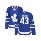 Women's Reebok Toronto Maple Leafs #43 Nazem Kadri Authentic Royal Blue Home NHL Jerseys