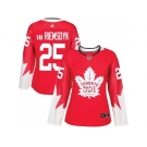 Women's Toronto Maple Leafs #25 James Van Riemsdyk Red Alternate Stitched NHL Jersey