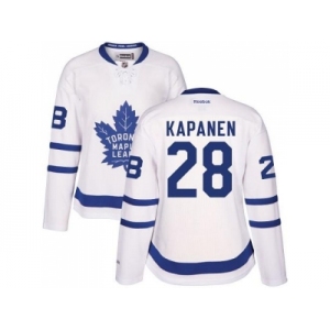 Women's Toronto Maple Leafs #28 Kasperi Kapanen White Road Stitched NHL Jersey