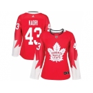 Women's Toronto Maple Leafs #43 Nazem Kadri Red Alternate Stitched NHL Jersey