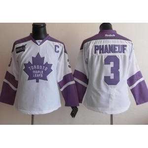 women nhl jerseys toronto maple leafs #3 phaneuf white
