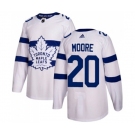 Youth Adidas Toronto Maple Leafs #20 Dominic Moore Authentic White 2018 Stadium Series NHL Jersey