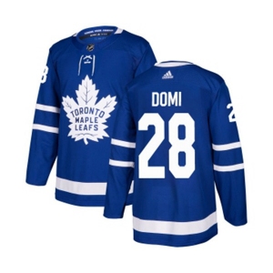Youth Adidas Toronto Maple Leafs #28 Tie Domi Authentic Royal Blue Home NHL Jersey