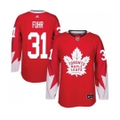 Youth Adidas Toronto Maple Leafs #31 Grant Fuhr Authentic Red Alternate NHL Jersey