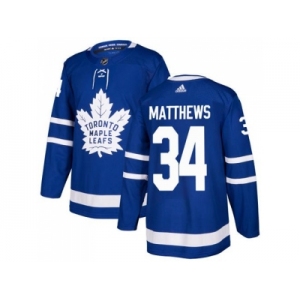 Youth Adidas Toronto Maple Leafs #34 Auston Matthews Blue Home Authentic Stitched NHL Jersey