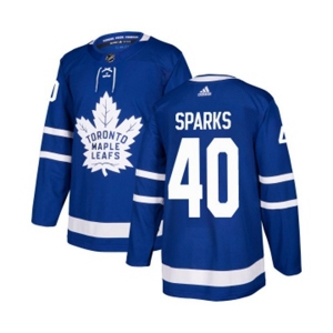 Youth Adidas Toronto Maple Leafs #40 Garret Sparks Authentic Royal Blue Home NHL Jersey