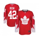 Youth Adidas Toronto Maple Leafs #42 Tyler Bozak Authentic Red Alternate NHL Jersey