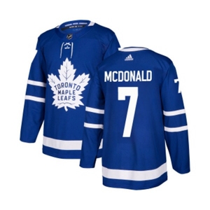 Youth Adidas Toronto Maple Leafs #7 Lanny McDonald Authentic Royal Blue Home NHL Jersey