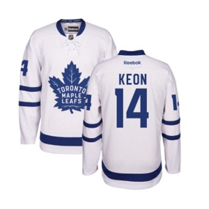 Youth Reebok Toronto Maple Leafs #14 Dave Keon Authentic White Away NHL Jersey