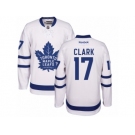 Youth Reebok Toronto Maple Leafs #17 Wendel Clark Authentic White Away NHL Jerseys