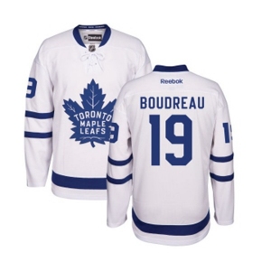 Youth Reebok Toronto Maple Leafs #19 Bruce Boudreau Authentic White Away NHL Jersey