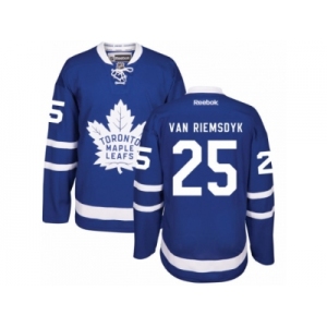 Youth Reebok Toronto Maple Leafs #25 James Van Riemsdyk Authentic Royal Blue Home NHL Jersey