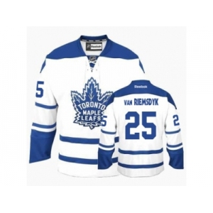 Youth Reebok Toronto Maple Leafs #25 James Van Riemsdyk Authentic White Third NHL Jersey