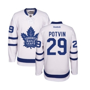 Youth Reebok Toronto Maple Leafs #29 Felix Potvin Authentic White Away NHL Jersey