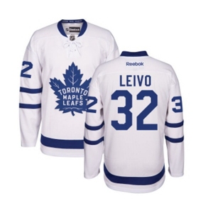 Youth Reebok Toronto Maple Leafs #32 Josh Leivo Authentic White Away NHL Jersey
