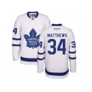 Youth Reebok Toronto Maple Leafs #34 Auston Matthews Authentic White Away NHL Jersey
