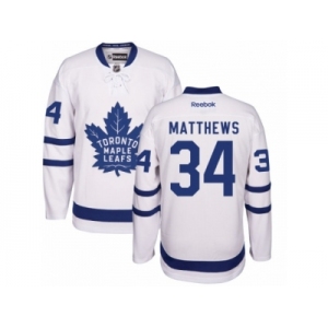 Youth Reebok Toronto Maple Leafs #34 Auston Matthews Authentic White Away NHL Jersey
