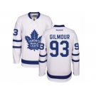 Youth Reebok Toronto Maple Leafs #93 Doug Gilmour Authentic White Away NHL Jerseys