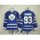 youth nhl jerseys toronto maple leafs #93 gilmour blue(C)