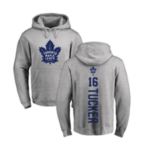 NHL Adidas Toronto Maple Leafs #16 Darcy Tucker Ash Backer Pullover Hoodie