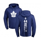 NHL Adidas Toronto Maple Leafs #44 Morgan Rielly Royal Blue Backer Pullover Hoodie