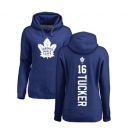 NHL Women Adidas Toronto Maple Leafs #16 Darcy Tucker Royal Blue Backer Pullover Hoodie