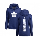 NHL Women Adidas Toronto Maple Leafs #16 Mitchell Marner Royal Blue Backer Pullover Hoodie