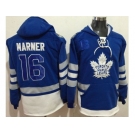 Toronto Maple Leafs #16 Mitchell Marner Blue Name & Number Pullover NHL Hoodie
