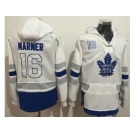 Toronto Maple Leafs #16 Mitchell Marner White Name & Number Pullover NHL Hoodie