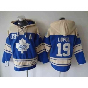 nhl jerseys toronto maple leafs #19 lupul lt.blue-cream[pullover hooded sweatshirt][patch A]