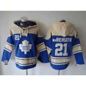 nhl jerseys toronto maple leafs #21 vanriemsdyk lt.blue-cream[pullover hooded sweatshirt]