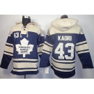 nhl jerseys toronto maple leafs #43 kadri blue-cream[pullover hooded sweatshirt]