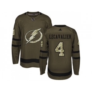 Adidas Tampa Bay Lightning #4 Vincent Lecavalier Green Salute to Service Stitched NHL Jerse