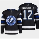 Men Tampa Bay Lightning #12 Alex Barre Boulet Black Alternate Premier Breakaway Stitched Jersey