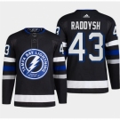 Men Tampa Bay Lightning #43 Darren Raddysh Black Alternate Premier Breakaway Stitched Jersey